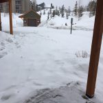 snow in Silverthorne colorado on 2/24/17