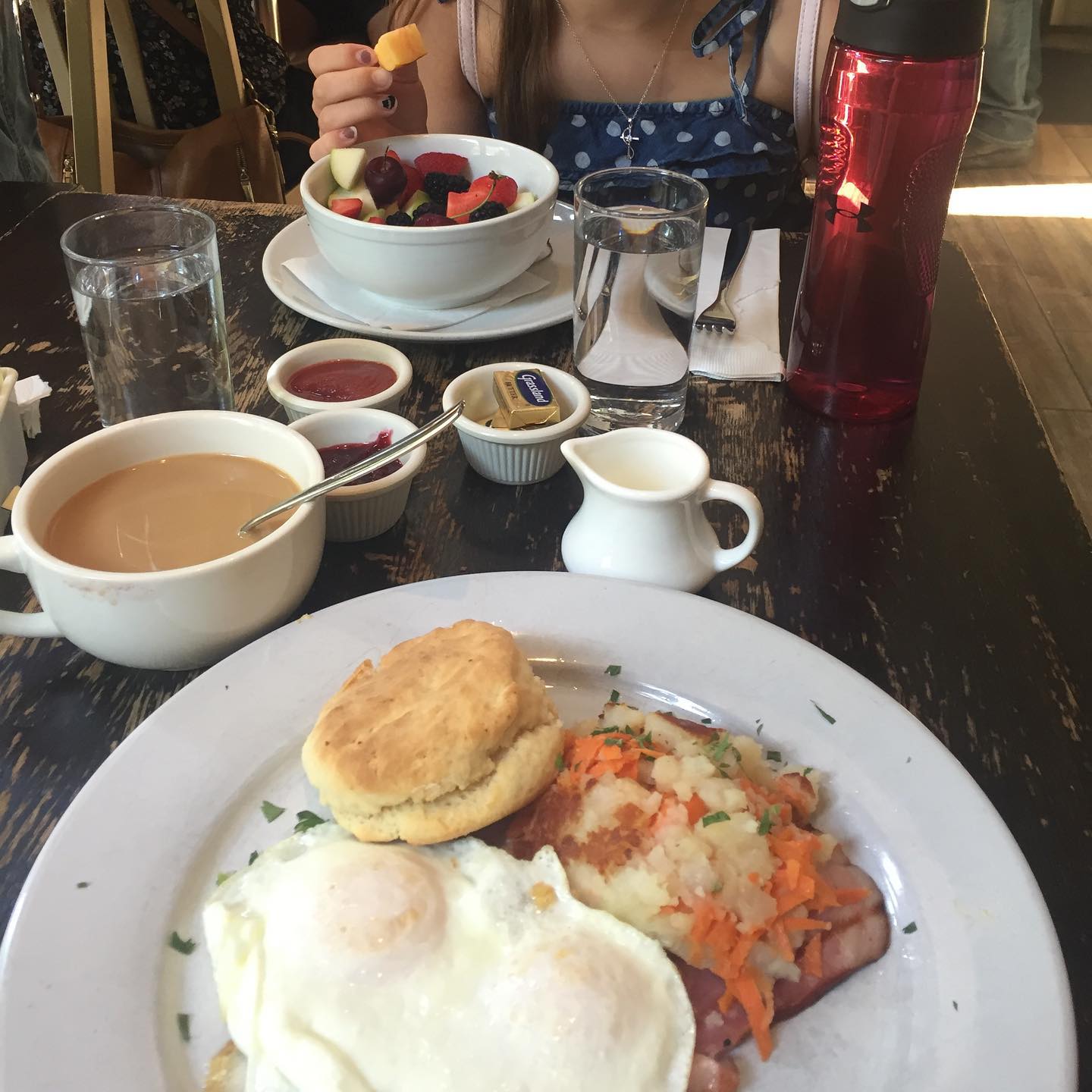 Say good morning with a nice hearty eggs breakfast to start your day off right. #relax #breakfast #eggs #coffee #vacationinstyle