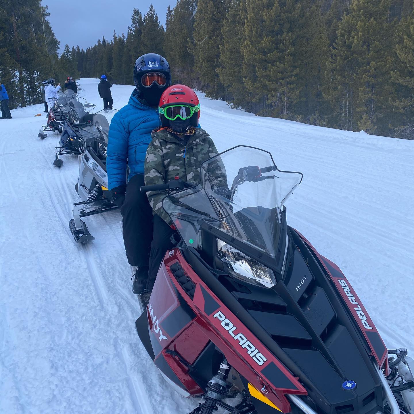 Going on a snowmobile ride today!! Oh what fun it is- over the hills we go - laughing all the way !! #snowmobilerides #winterfun #snowmobilingincolorado #snowmobilefun