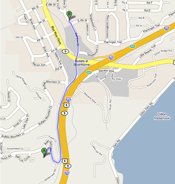 Directions to Silverthorne Recreation Center