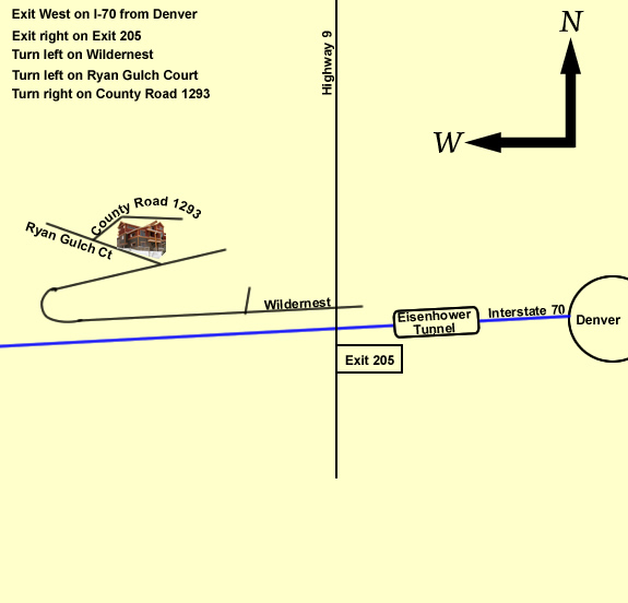 Map to Ski Silverthorne Lodge