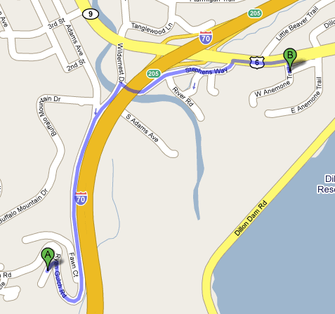 Directions to Dillon Dam Brewery